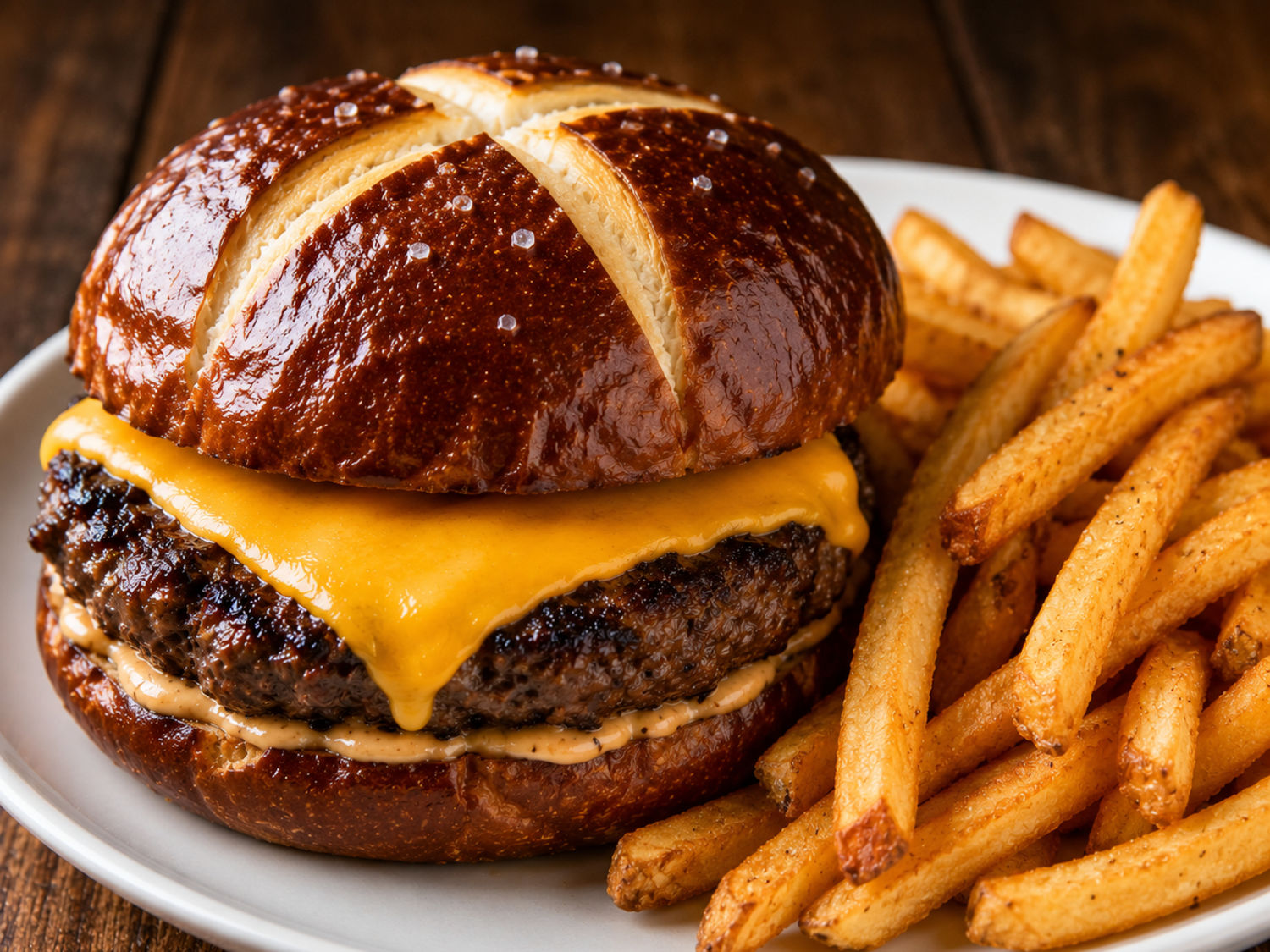 Cheeseburger with Fries – The Real Maine Lobster menu item
