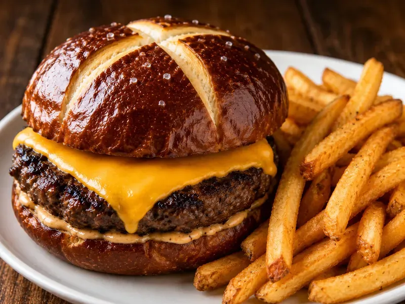 Cheeseburger with Fries – The Real Maine Lobster menu item